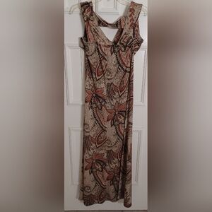 Touch Express Multicolor Paisley  Long Dress XL
